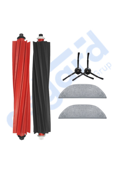 Asgard Grup Compatibil cu ROBOROCK S8 MaxV Ultra 1 perie principală 2 perii laterale 2 mopuri