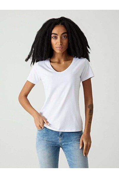 Ltb RIPADO Γυναικείο κοντομάνικο μπλουζάκι με λαιμόκοψη σε σχήμα V 12258016560033