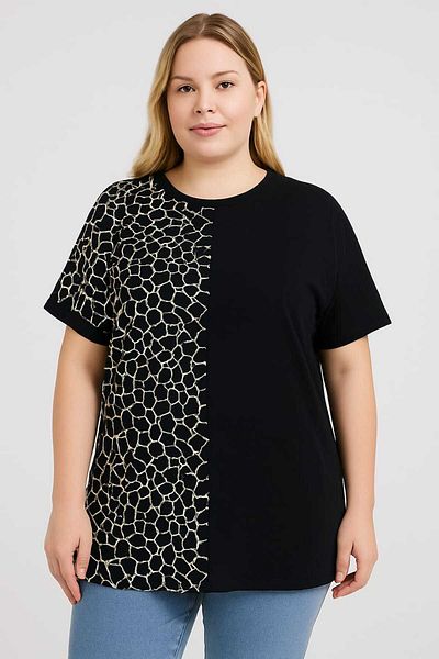 Vinola Women's Plus Size Special Pattern Viscose Blouse