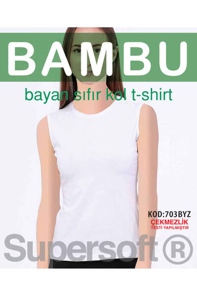 Star 3 Pack Women's Bamboo Zero Collar Zero Sleeve T-Shirt