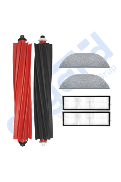 Asgard Grup Compatibil cu ROBOROCK S8 MaxV Ultra 1 perie principală 2 filtre 2 mopuri