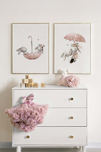 Artavessa 2 Parça Ahşap Çerçeve Görünümlü Mdf Tablo Seti 20x30 Cm - Model 25