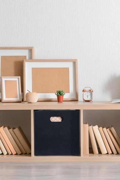 HASBY Keçe Arşiv Kutusu Evrak Belge Saklama ve Düzenleme Kutusu Organizer Siyah 30x30x30 cm