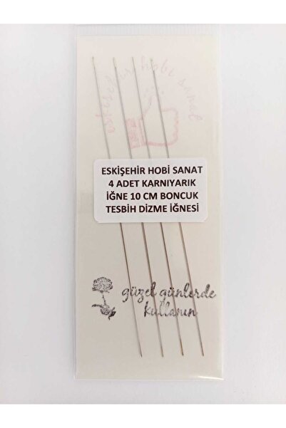 Eskişehir hobi sanat 10 cm 4 buc. Ac de mărgele Ac de cusut Mărgele Miyuki Tesbih Grain Imame Ac de șir