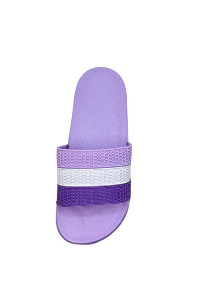 TECOS Women's beach slippers, Tecos®, 3-color strap, PVC sole, size 40, 25 cm, purple