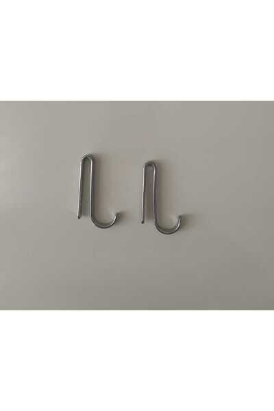 YÜCEKAYA TİCARET 2 Adet Krom Metal Kanca Askı Toparlayıcı Kanca Havlu Lif Asma Aparatı Gümüş