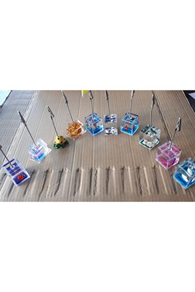 Sinerji Klips-Pik not-Kağıt Tutacağı 10 Adetli Paket Sulu Akvaryum Tip Taban