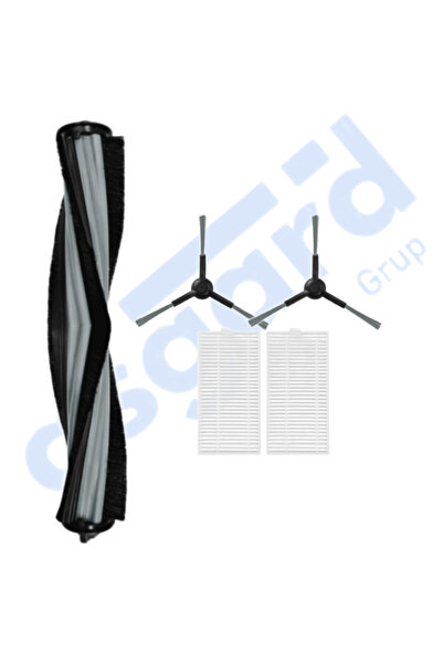 Asgard Grup VİOMİ V5 – V5 PRO – ALPHA 2 PRO Uyumlu 1 Ana Fırça 2 Yan Fırça 2 Filtre