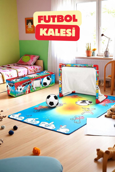 welcomein Minyatür Ev Çocuk Futbol Kalesi Tek Kale Maç Oyun Seti Futbol Kales...