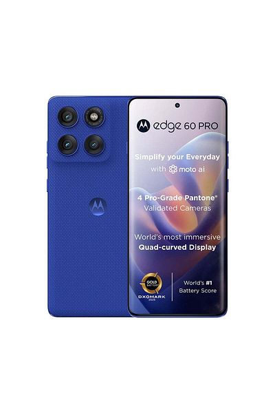 Motorola إيدج 60 برو 5G ثنائي الشريحة لون أزرق بانتون المبهر
