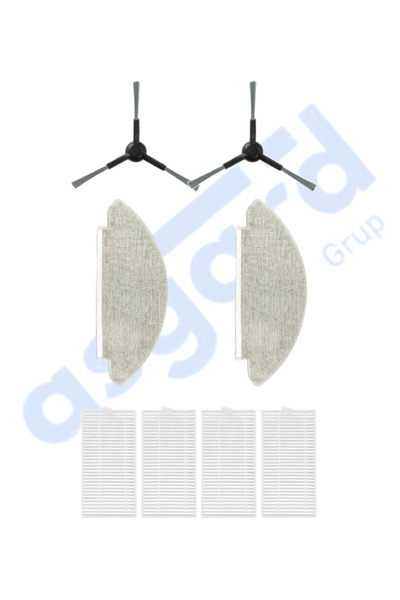 Asgard Grup VİOMİ V5 – V5 PRO – ALPHA 2 PRO compatibile 2 perii laterale 4 filtre 2 mopuri