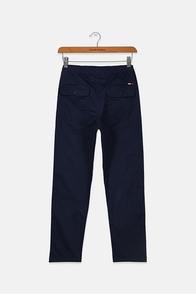 Tommy Hilfiger Kids Boy Four Pocket Tapered Pants, Navy
