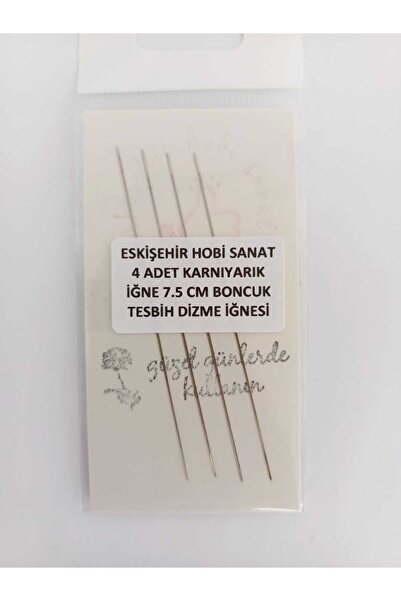 Eskişehir hobi sanat 7,5 cm 4 buc. Ac de mărgele Ac de cusut Mărgele Miyuki T...