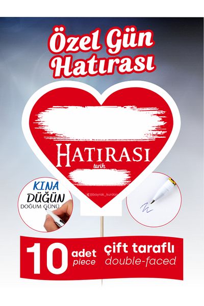 Home 10 Pieces of Heart-Shaped Double-Sided Souvenirs for Special Occasions Where You Can Write Names and Dates Special Model