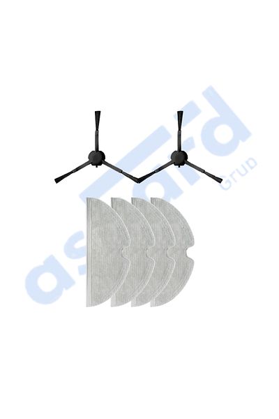 Asgard Grup Dreame F9 - Z10 Pro Compatible 2 Side Brushes 4 Mops