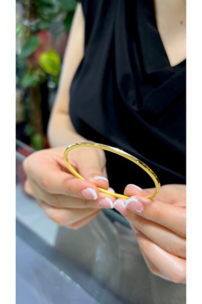 kuyumcu nurettin 18 gr (GRAM) Oluklu Ajda Bilezik Işçiliksiz 22 Ayar Altın