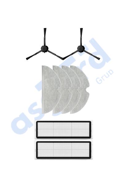 Asgard Grup Dreame F9 - Z10 Pro Compatible 2 Side Brushes 2 Filters 4 Mops