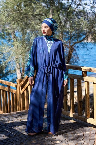 ns tasa Ocean Model Waist Lace-Up Design Hijab Pareo