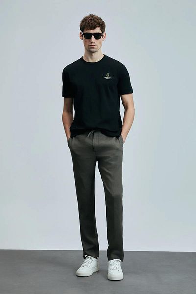 Lufian 111020263 Olıvıa Modern Graphic T- Shirt Men's T-Shirt Black