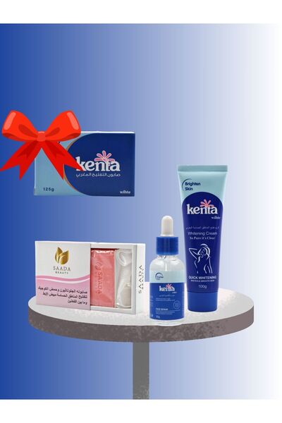 Kenta مجموعة التفتيح المغربية من كنتا ( سيروم الوجه - صابونة الجلوتاثيم - كري...