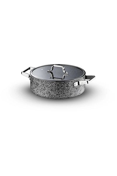 Brioni Stone-H 32 cm Anti-Scratch Fireproof Non-Stick Oblate Pot Sh-127