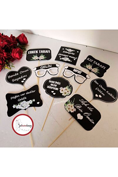 Gelincimherşey 10-парчен сватбена концепция балон за реч