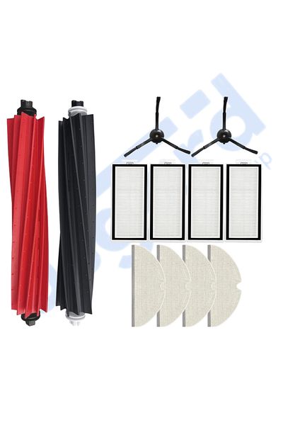 Asgard Grup Roborock Q8 Max, Q8 Max+ Compatible 1 Main Brush 2 Side Brushes 4 Filters 4 Mops