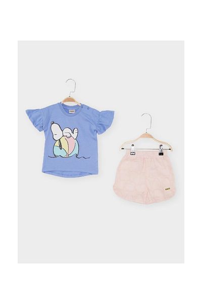Ugly Duck 06-24 Month Baby Girl Snoopy Double Set - Pink