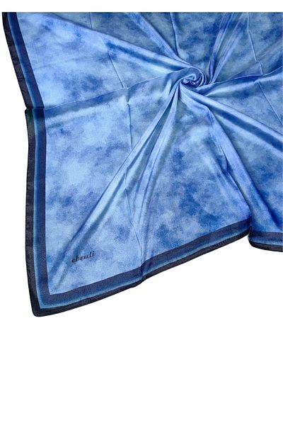 mim eşarp Κασκόλ Ebruli Crystal Cloud με σχέδιο 90x90 cm