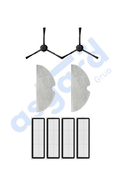 Asgard Grup Dreame F9 - Z10 Pro Compatible 2 Side Brushes 4 Filters 2 Mops