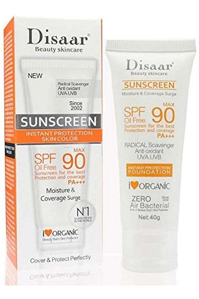 Disaar Sunscreen Instant Protection Skin Color SPF 90 - 40g
