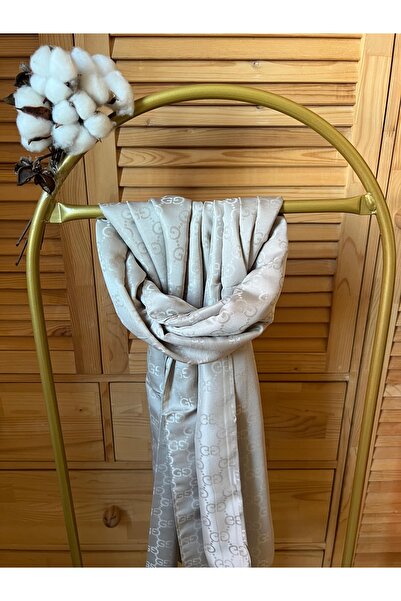 VaVscarfs شال جاكار قطني بنمط G من فرو المنك المفتوح