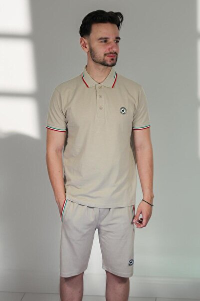 PARAGOOSE Set PADDLE Tricou Polo cu maneca scurta Sort pentru Barbati BEJ DES...