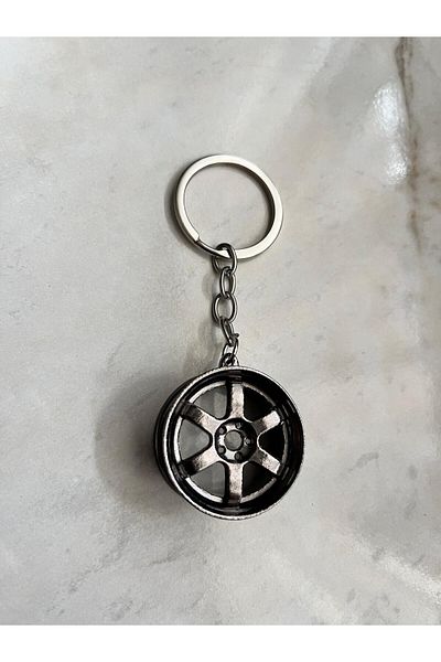 BURUCRAFT Rim Keychain (Metal Rim Design Keychain)