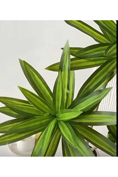 YASİMA 1 adet 3 dallı Yapay Salon Bitkisi İç mekan Dekorasyonu Yeşil Bıtkı