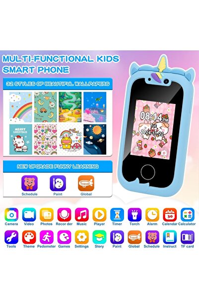 pukotech Çocuklar için Akıllı Telefon Cep Telefonu Oyuncağı, Video Kamera Kamerası