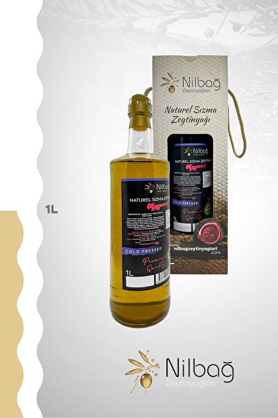 NİLBAĞ ZEYTİNYAĞLARI Ayvalık Naturel Sızma Zeytinyağı-Meyvemsi Marasca 1lt