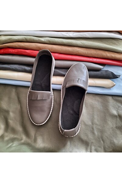 KAPAR % Γνήσιο δέρμα Άνετες μπαλαρίνες με ελαφριά φούντα