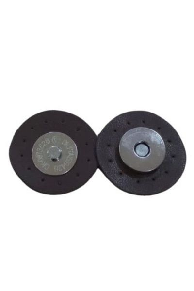 P Parla Brown Magnetic Snap Leather - 2 Pieces
