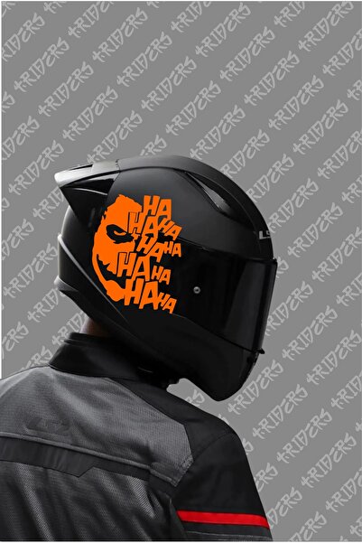 TRİDERS جوكر ها ها ها ملصق خوذة لابتوب دراجة نارية سيارة ملصق خوذة طلاء 14 × ...