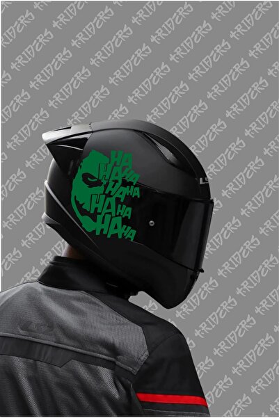 TRİDERS Joker Ha ha ha Sticker Kask Leptop Motosiklet Araba Sticker Kask Kapl...