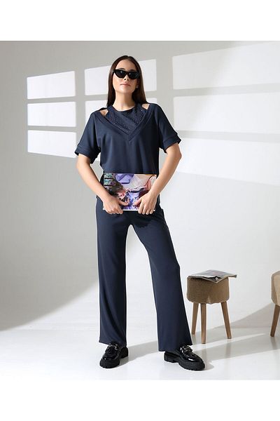 VirtuStore Double set navy blue