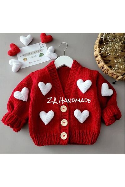 ZAHandmade Cardigan with Heart