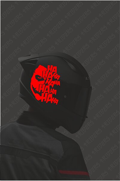 TRİDERS Joker Ha ha ha Sticker Kask Leptop Motosiklet Araba Sticker Kask Kapl...