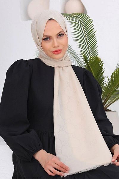MENESSA Cotton Jacquard Shawl g Pattern Stone