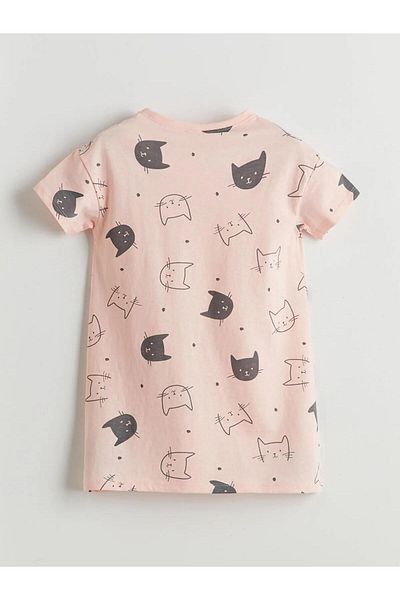 LC Waikiki Cămașă de noapte pentru copii LCW Kids Crew Neck pentru fete (S5)
