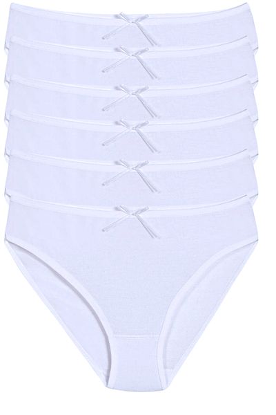 Fanilam Star 6-Piece Women's Stretchy Bamboo Bikini Panties – Antibacterial, Breathable, Soft, Slip Model