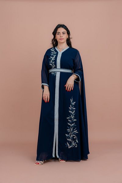 IKKXA Belted Elegant 2-Piece Kaftan