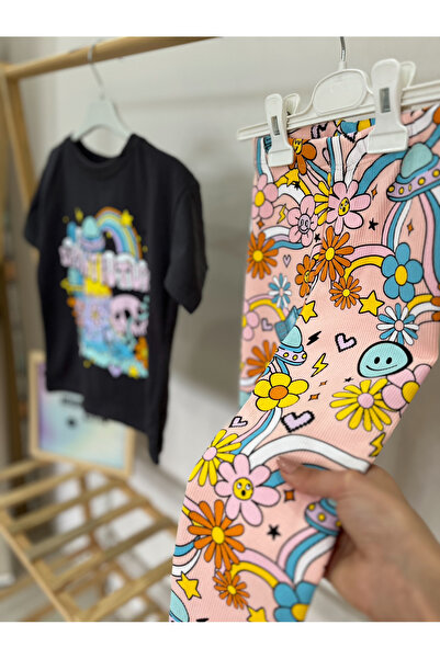 Cyber Girl's Patterned Tights Suit