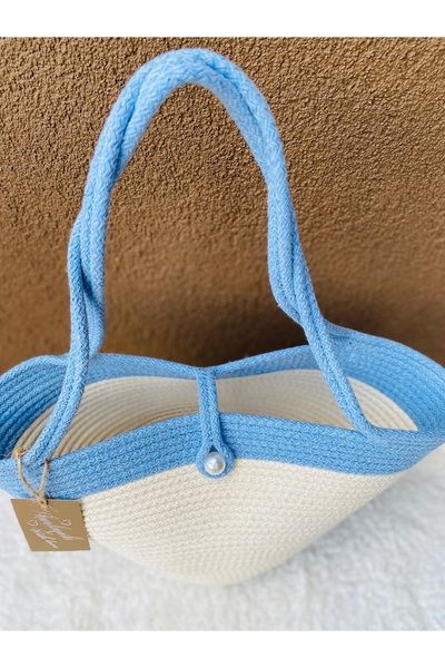 ELÇİÇEK HOME Ψάθινη τσάντα, τσάντα παραλίας, τσάντα ώμου